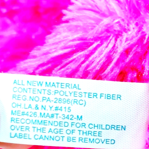 BJ Toy Pink 12" Stuffed Monkey Plush Toy Collectible - Picture 6 of 8